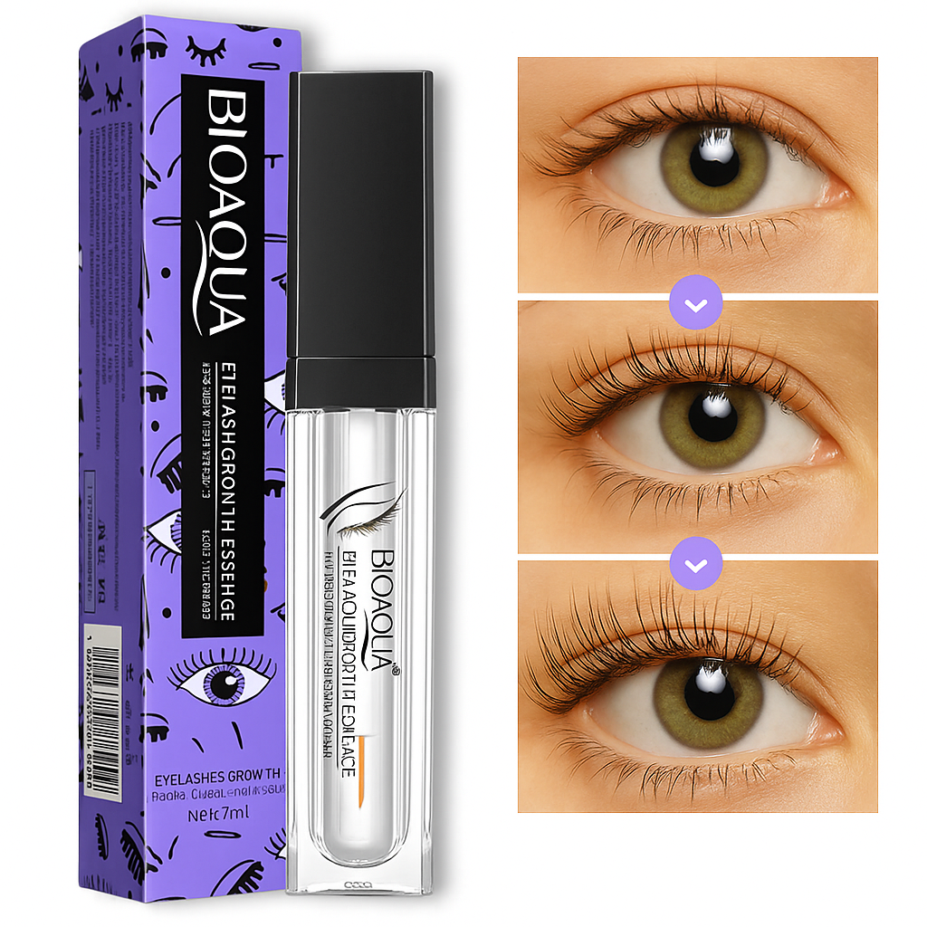 💜 BIOAQUA Eyelash Growth Serum – Pestañas más largas, fuertes y naturales 👁️