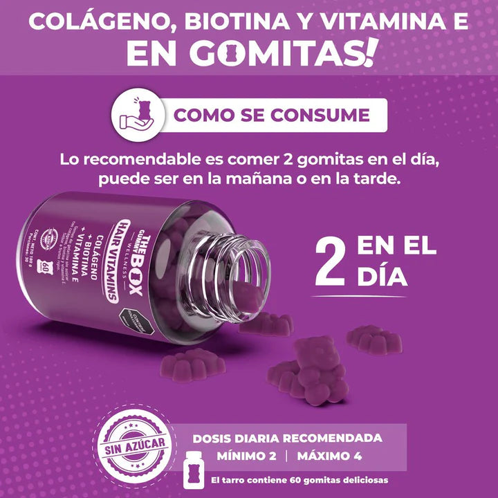 ⚜️ Colageno y Biotina en Gomitas 💅🏻