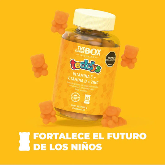 🎡 Vitamina C + Zinc para Niños en Gomitas 🚀